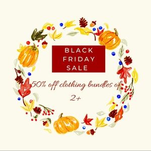 Black Friday sale! 50% off clothing bundles of 2+ listings